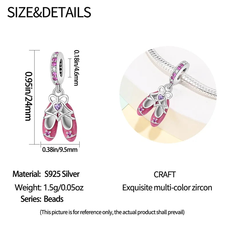 New 925 Sterling Silver Red Heart Charm Bead – Fits Original 3mm Bracelet Lucky DIY Jewelry Gift for Women