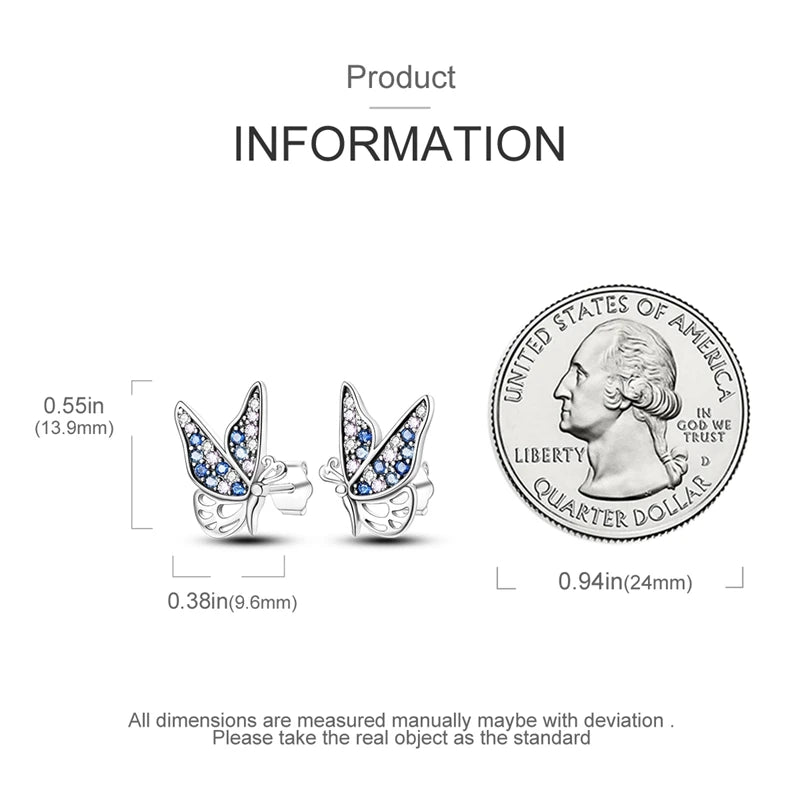 Luxury 925 Sterling Silver Ocean Mermaid Earrings | Pave CZ Fine Jewelry for Women