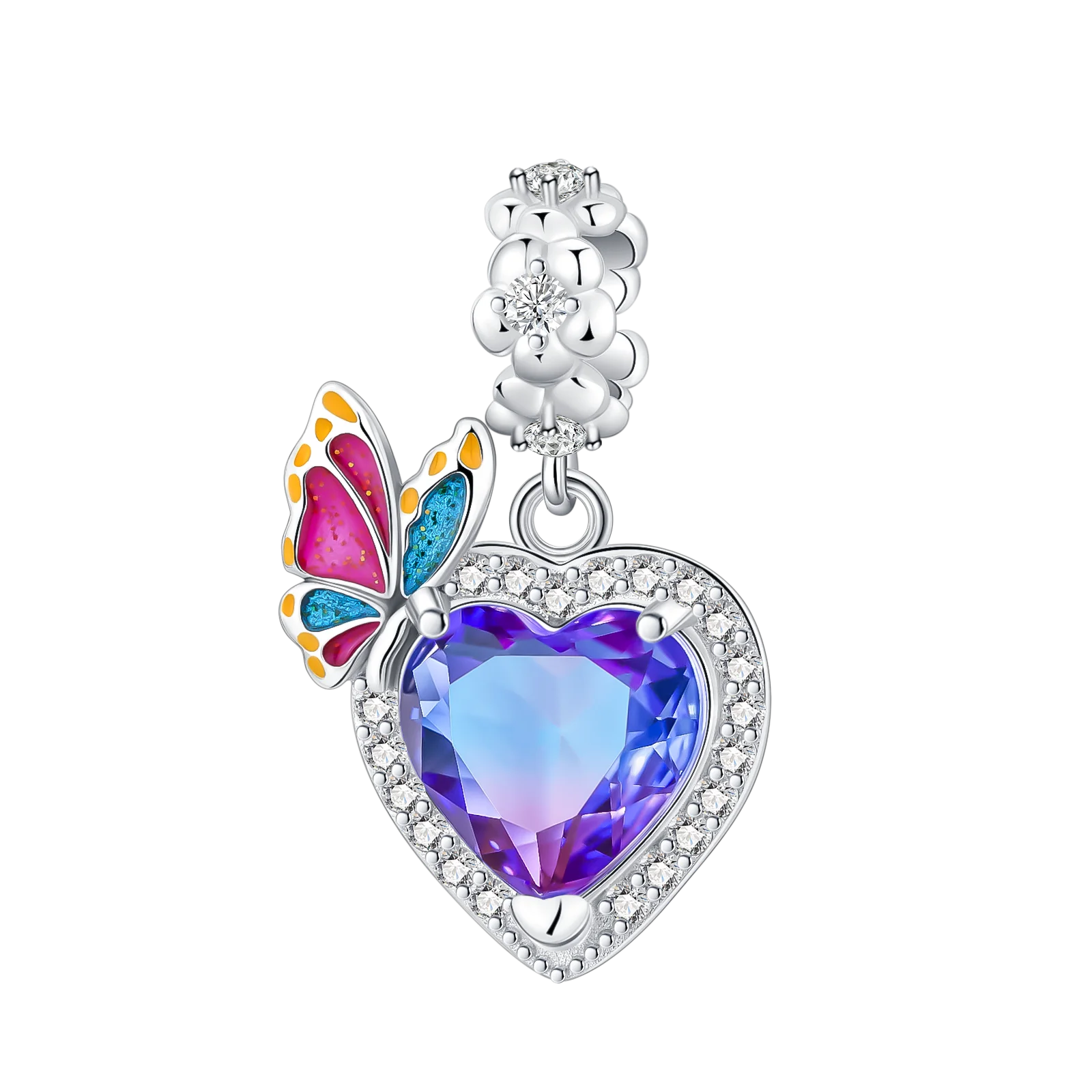 925 Sterling Silver Family Butterfly & Airplane Dangle Beads | Fit Original Charm Bracelets | DIY Women Jewelry Making