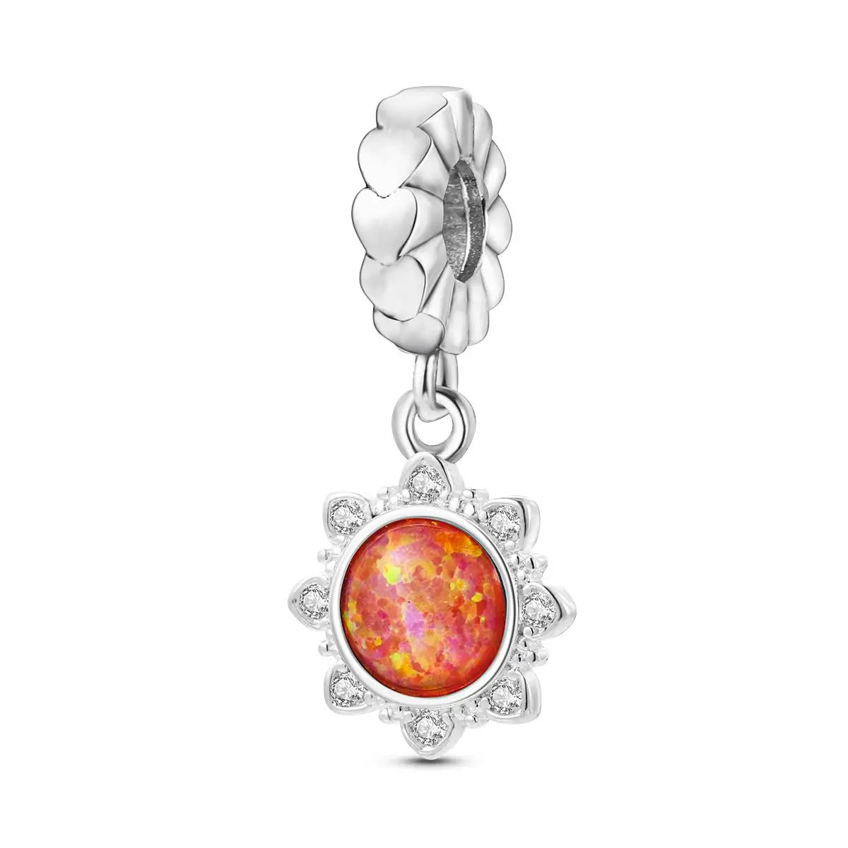 Silver Plated Colorful Glowing Moon & Stars Rainbow Dangle Charms | Fit Original Bracelet & Necklace | Women’s Jewelry Beads