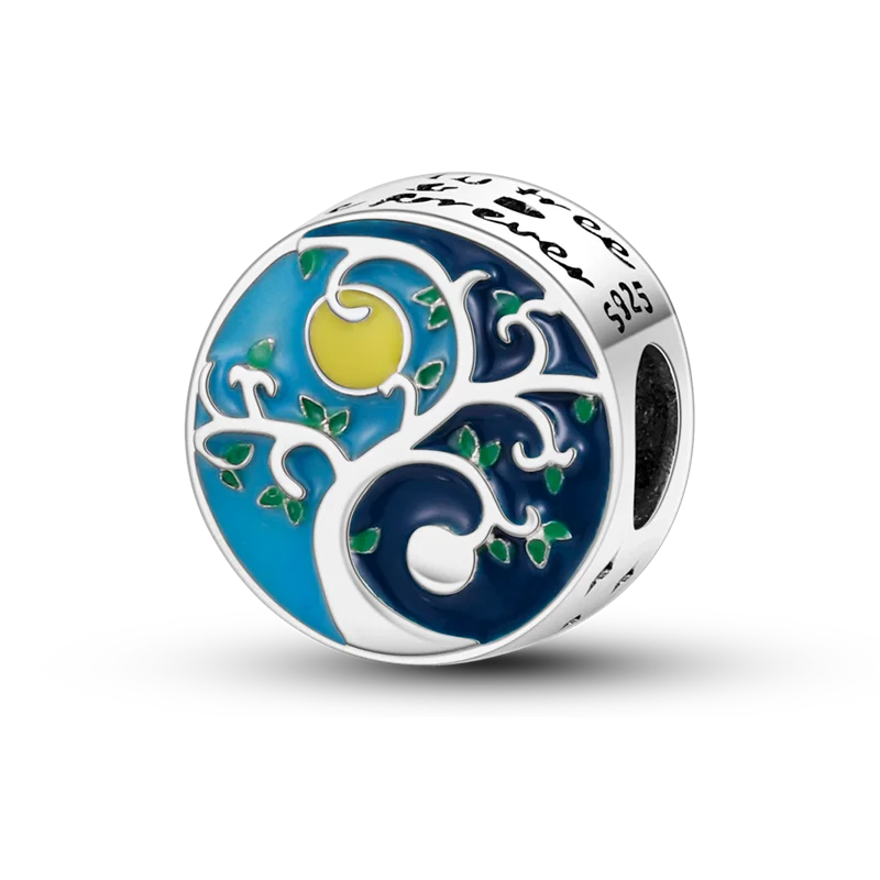 Blue Series 925 Sterling Silver Charms | Butterfly, Earth & Ocean Beads Pendants Fit Original Bracelet DIY Jewelry