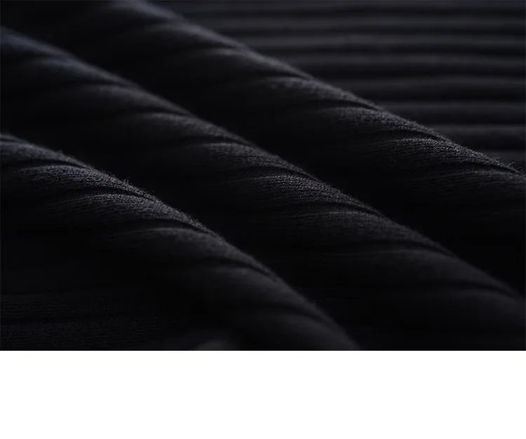 Elegant Knitted Midi Dress for Women – Knee-Length Base Layer Dress, Autumn Winter Polyester One-Step Skirt