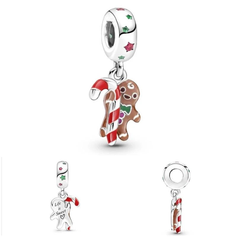 New 925 Sterling Silver Christmas Tree Snowflake Deer Sweater Charm | Fit Original Bracelet DIY Women Jewelry Gift