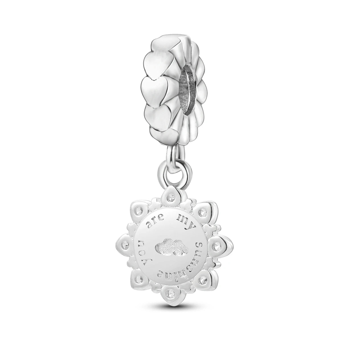 Silver Plated Colorful Glowing Moon & Stars Rainbow Dangle Charms | Fit Original Bracelet & Necklace | Women’s Jewelry Beads