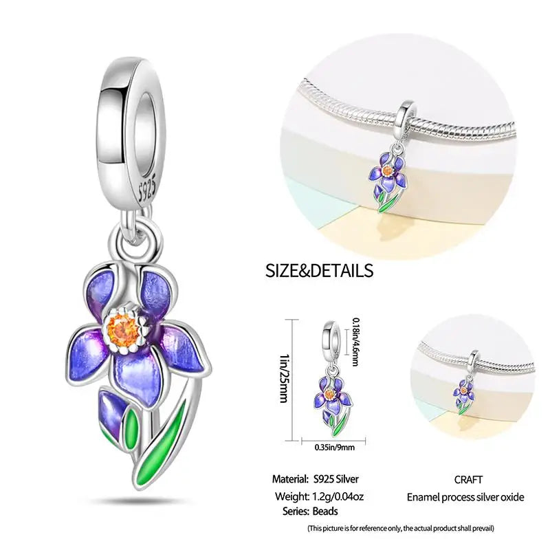 925 Sterling Silver Flying Bird & Butterfly Safety Chain Charm Beads for Original 3mm Bracelet – DIY Jewelry Gift