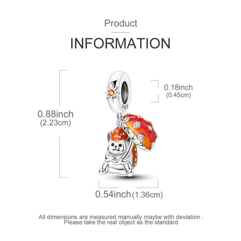 925 Sterling Silver Colorful CZ Zircon Dangle Charm | 2025 New Fashion Bead | Fits Pandora Bracelet | DIY Jewelry Gift