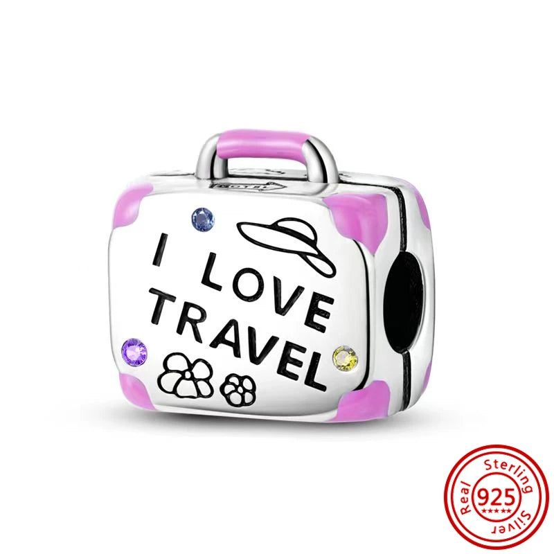 New 925 Sterling Silver Heart Paw Print Bone Clover Flower Heartbeat Charms | Fit Original Bracelet Women Jewelry Gift