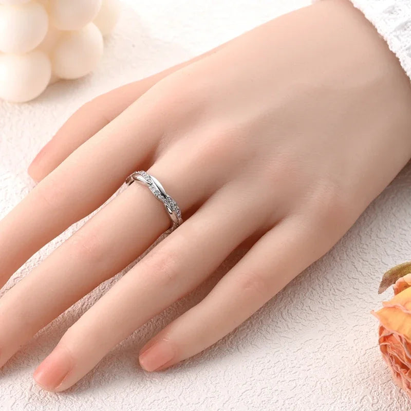 925 Sterling Silver Eternal Love Dewdrop Firefly Glow-in-the-Dark Ring for Women | Fashion Engagement & Wedding Jewelry