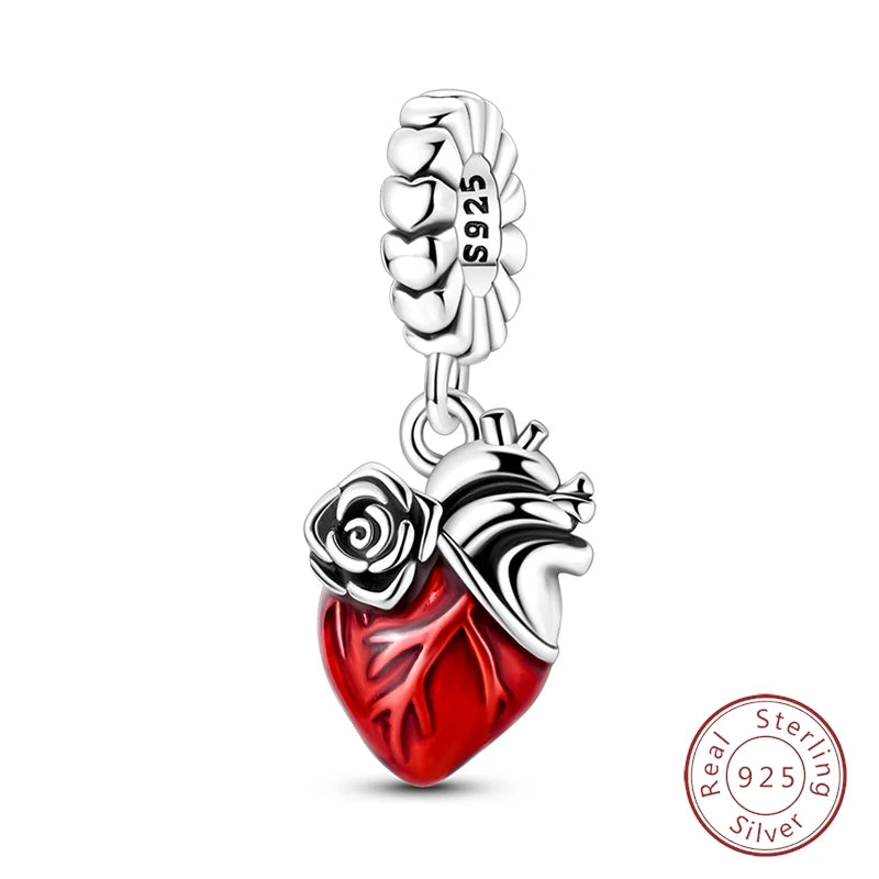 Doctor Nurse 925 Sterling Silver Charms Beads | Original Trendy Medical Pendant for DIY Bracelet Jewelry