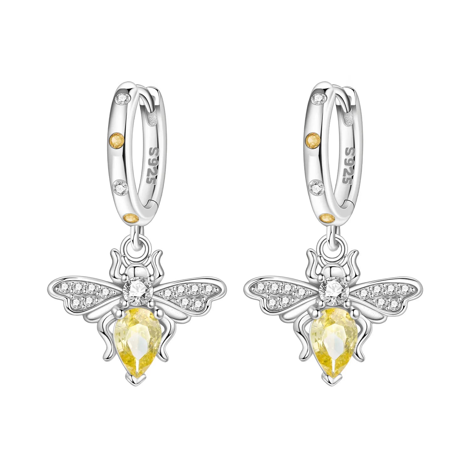 Orstarry 925 Sterling Silver Pink Sweet Bow Drop Earrings | Women’s Original Jewelry Party & Anniversary Gift