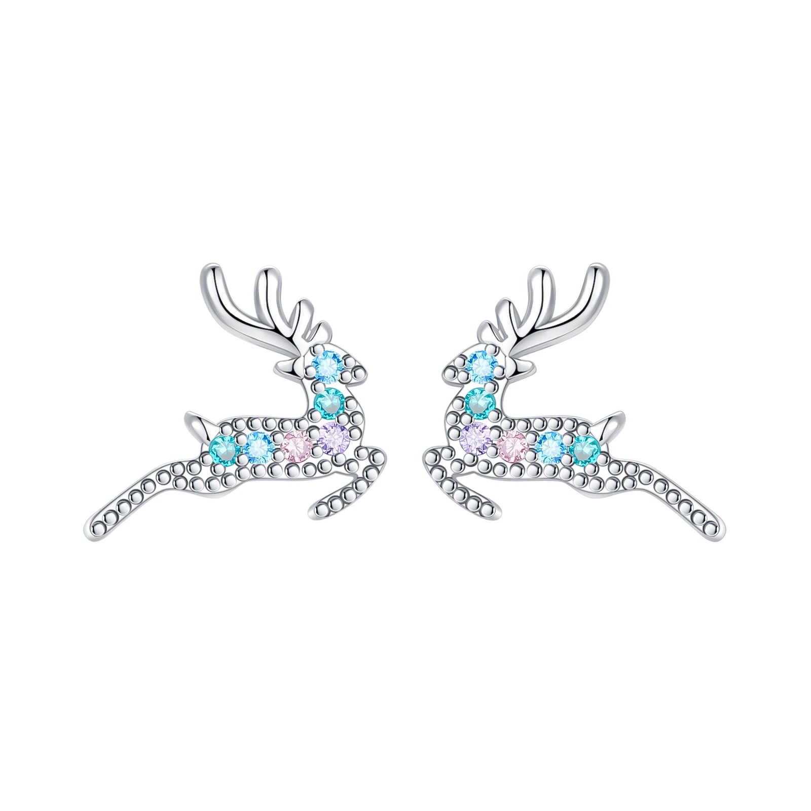 Original 925 Sterling Silver Fruit Series Earrings | Cherry & Strawberry Zircon Hoop Studs for Women Girls Party Jewelry