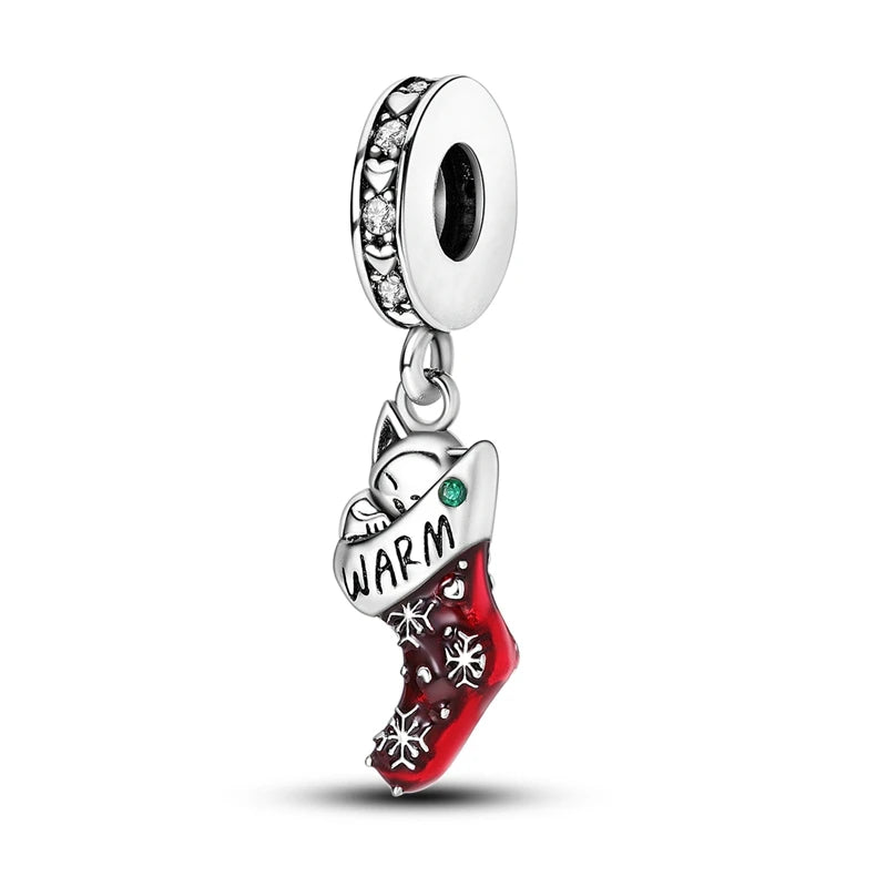 2025 Original 925 Sterling Silver Christmas & Halloween Charms | Santa Claus Snowman Beads Fit Bracelet Pendant Jewelry Gift