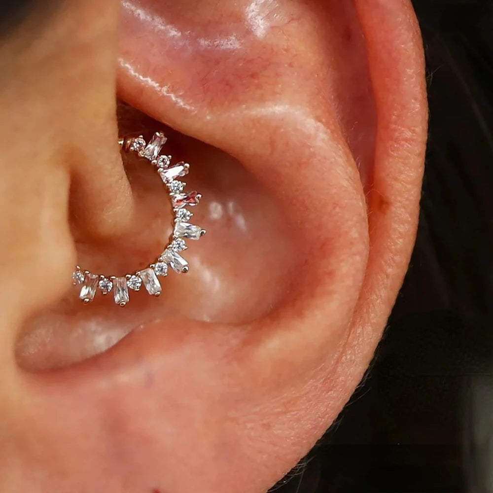 Aide 925 Sterling Silver Geometric Multi Piercing Stud Earrings for Women – K Gold Tassel Elegant Jewelry Gift