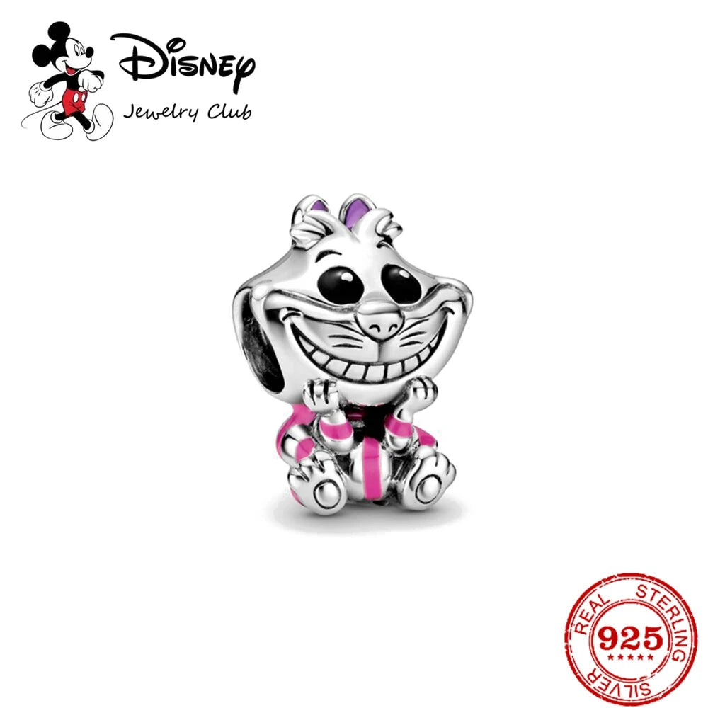 HEROCROSS Disney 925 Sterling Silver Charms | Mickey Mouse, Winnie the Pooh & Stitch Beads Fit Pandora Bracelet