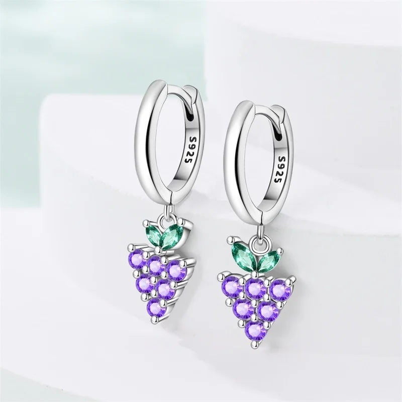 New Original 925 Sterling Silver Sweetheart Bow & Crab Ocean Earrings | Donut Zircon Round Design Women’s Fine Jewelry