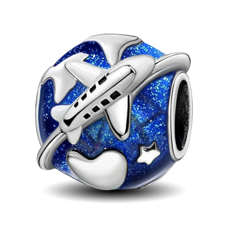 925 Sterling Silver Turtle Dolphin Series Charms | Ocean Beads Fit DIY Bracelet Necklace Women Jewelry Gift