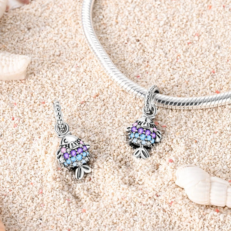 925 Sterling Silver Flying Bird & Butterfly Safety Chain Charm Beads for Original 3mm Bracelet – DIY Jewelry Gift