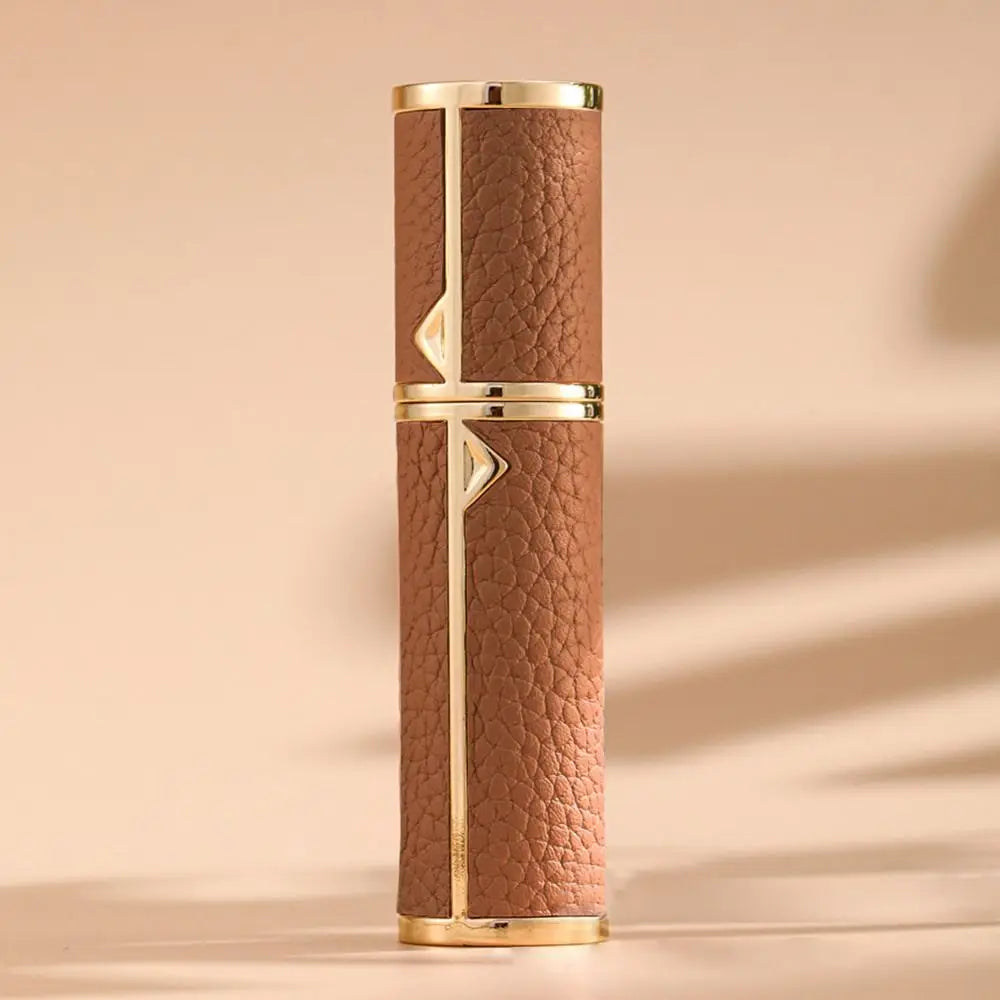 5ML PU Lychee Perfume Bottle – Refillable Bottom-Fill Atomizer | Travel Ultrafine Mist Fragrance Container