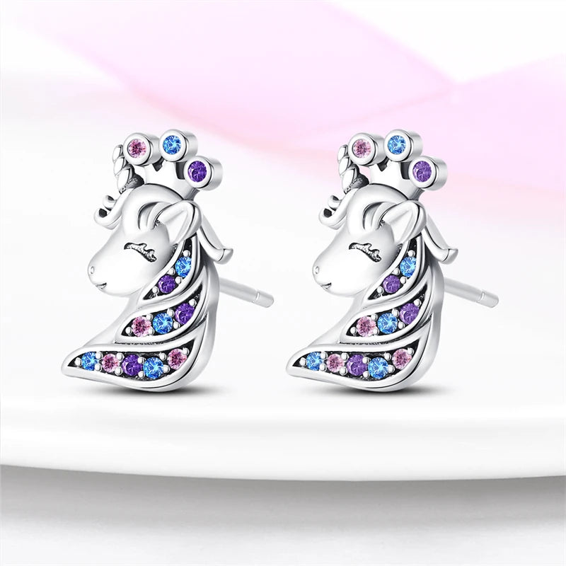 Luxury 925 Sterling Silver Ocean Mermaid Earrings | Pave CZ Fine Jewelry for Women
