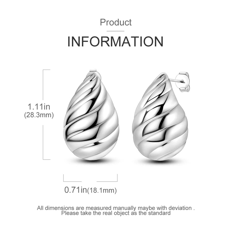 925 Sterling Silver Perfume & Fold-Eared Rabbit Hoop Earrings | Pave CZ Elegant Jewelry Gift for Women & Friends