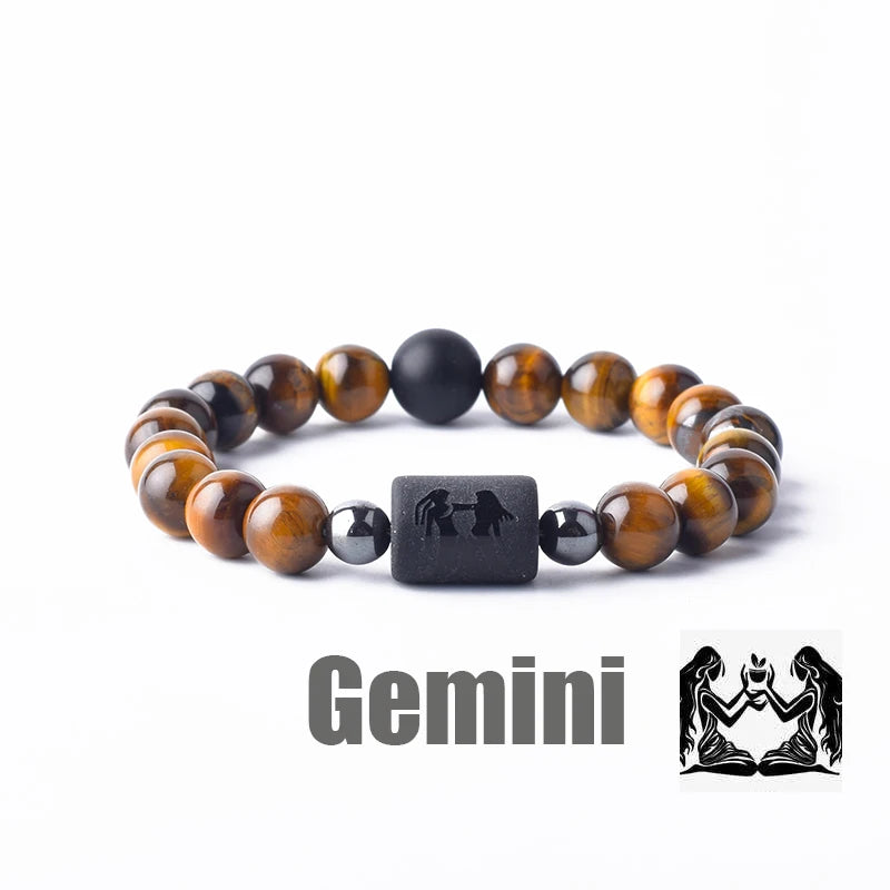 Zodiac Sign Bracelet for Men & Women | 12 Constellation Bangles | Gemini, Virgo, Leo, Libra Friendship Gift