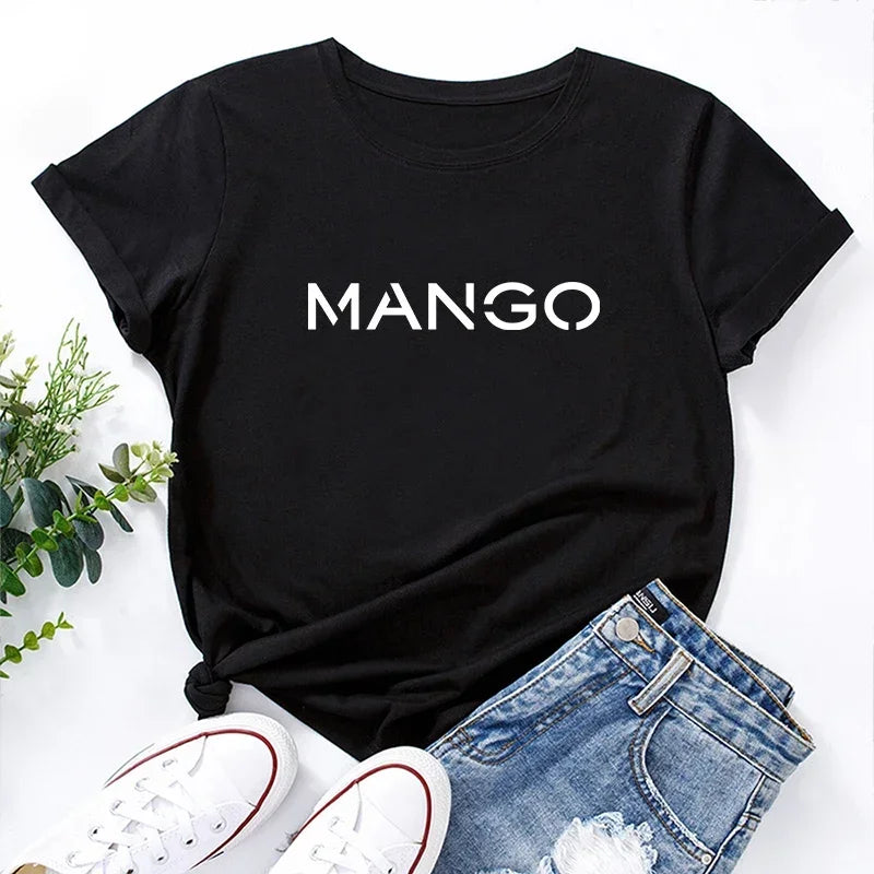 2025 New Trend Women's Cotton T-Shirt | Casual O-Neck Short Sleeve Top | Summer & Spring Fashion Tee