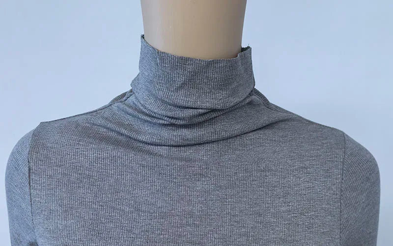 Women's Turtleneck Knitted Sweater | Autumn Slim Fit Pullover | High-End Long Sleeve Basic Top
