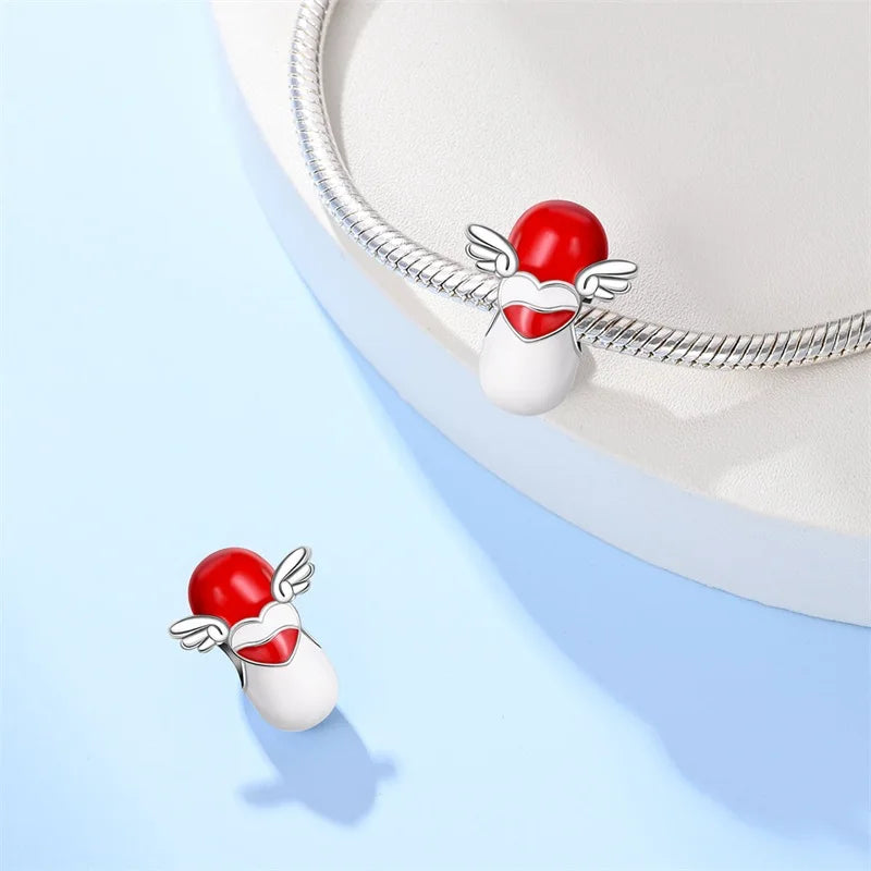 Doctor Nurse 925 Sterling Silver Charms Beads | Original Trendy Medical Pendant for DIY Bracelet Jewelry