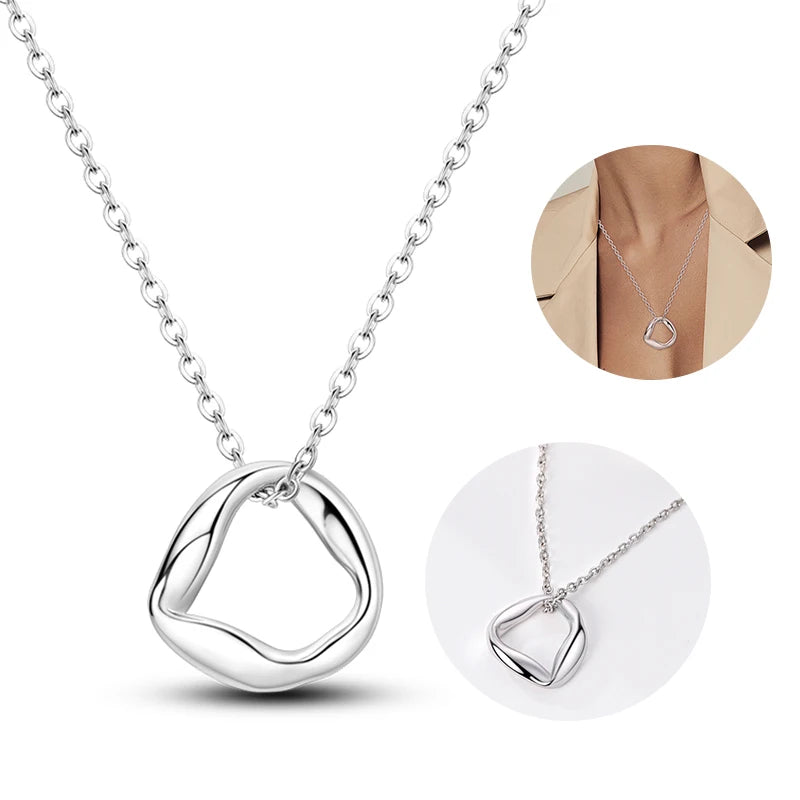 925 Sterling Silver Heart-Shaped Pearl Pendant Necklace | Elegant Women’s Jewelry Birthday Gift