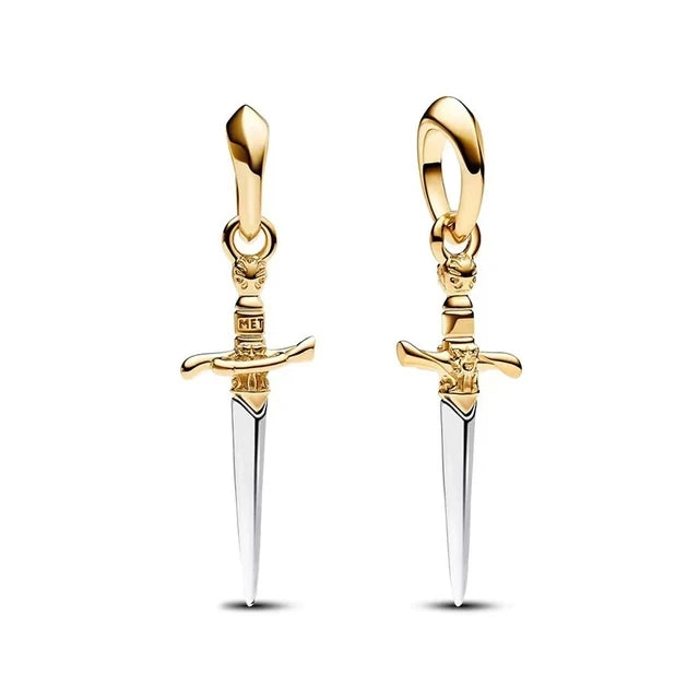 MINISO 925 Sterling Silver Shield Mickey Lollipop Charms | Fit Original Bracelet Pendant Women Disney Jewelry Gift