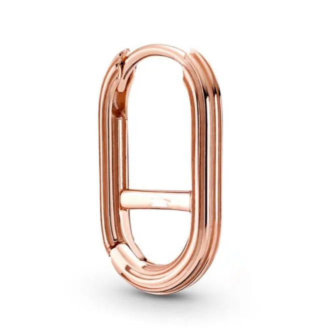 Authentic 925 Sterling Silver Rose Pave Link Stud Earrings | Elegant Pandora ME Jewelry Gift for Women