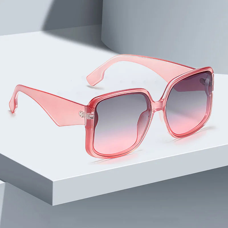 2025 New In Sunglasses for Women – Unique Double Frame Design Oversized Sunglasses with Gradient Lenses | UV400