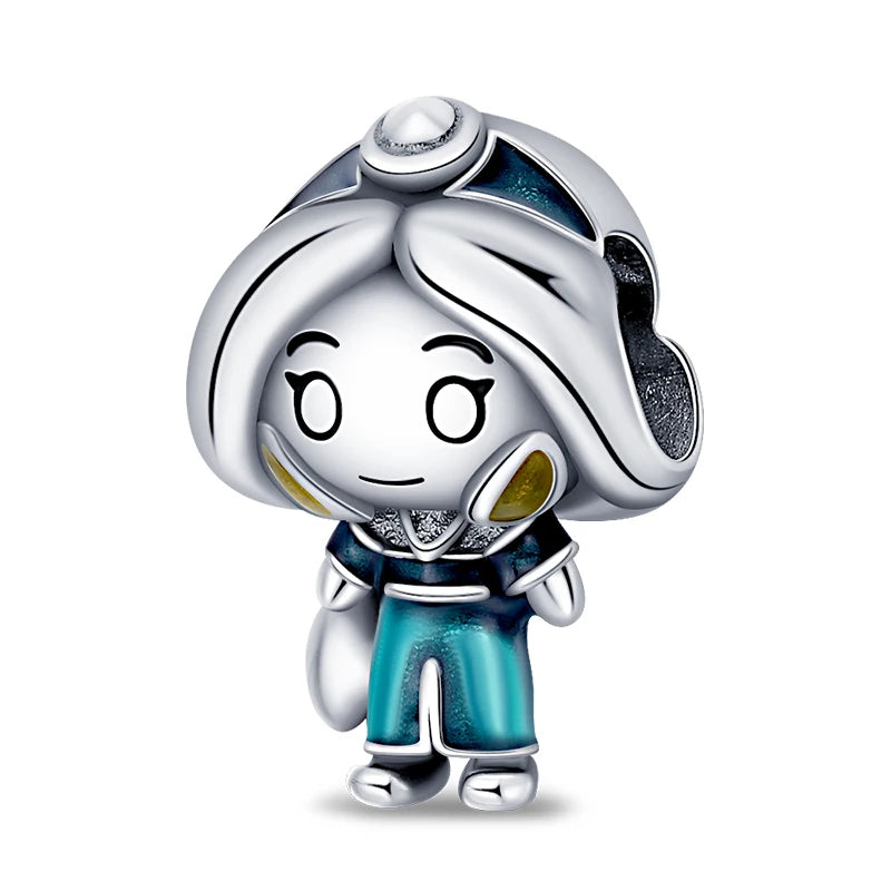 New Halloween Disney Cheshire Cat & Stitch Charm Beads – Fit Original Pandora Bracelet & Necklace, Women’s Holiday Jewelry Gift