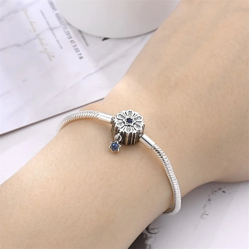 S925 Sterling Silver Snake Bone Chain Bracelet | Pandora Fit DIY Jewelry