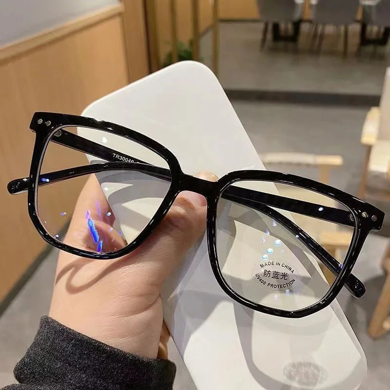 Anti-Blue Light Glasses for Women – Retro Flat Light Frame Eyeglasses | Regular Frame Eye Protection