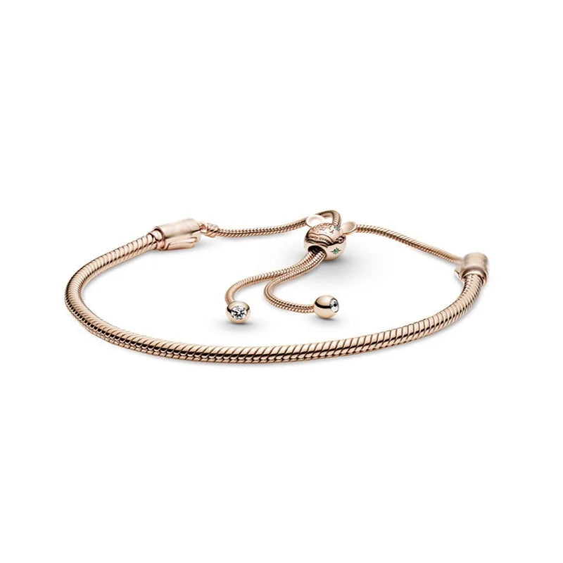 Disney 925 Sterling Silver Charm Bracelet | Mickey Minnie Stitch Jewelry