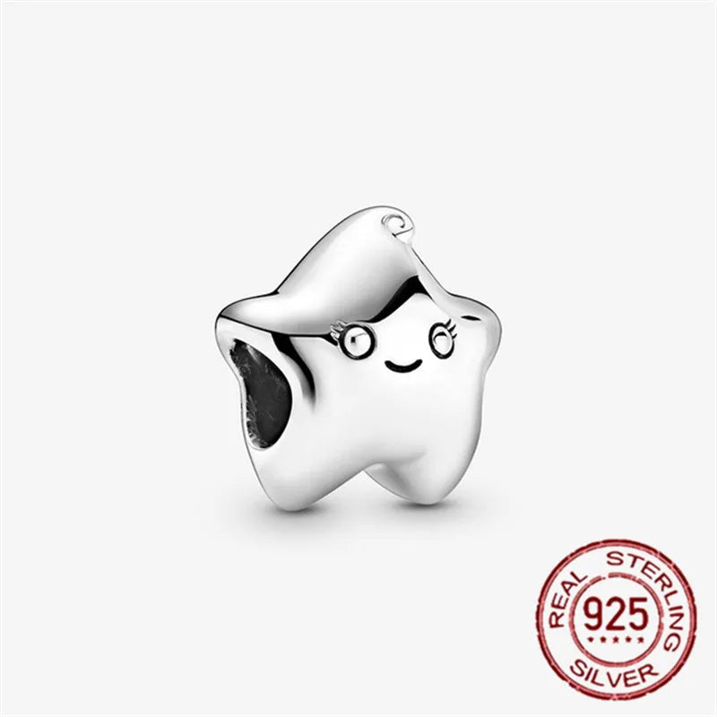 925 Sterling Silver Angel Wings & Swan of Love Heart Charms – Fit Pandora Bracelet DIY Women’s Jewelry Gift