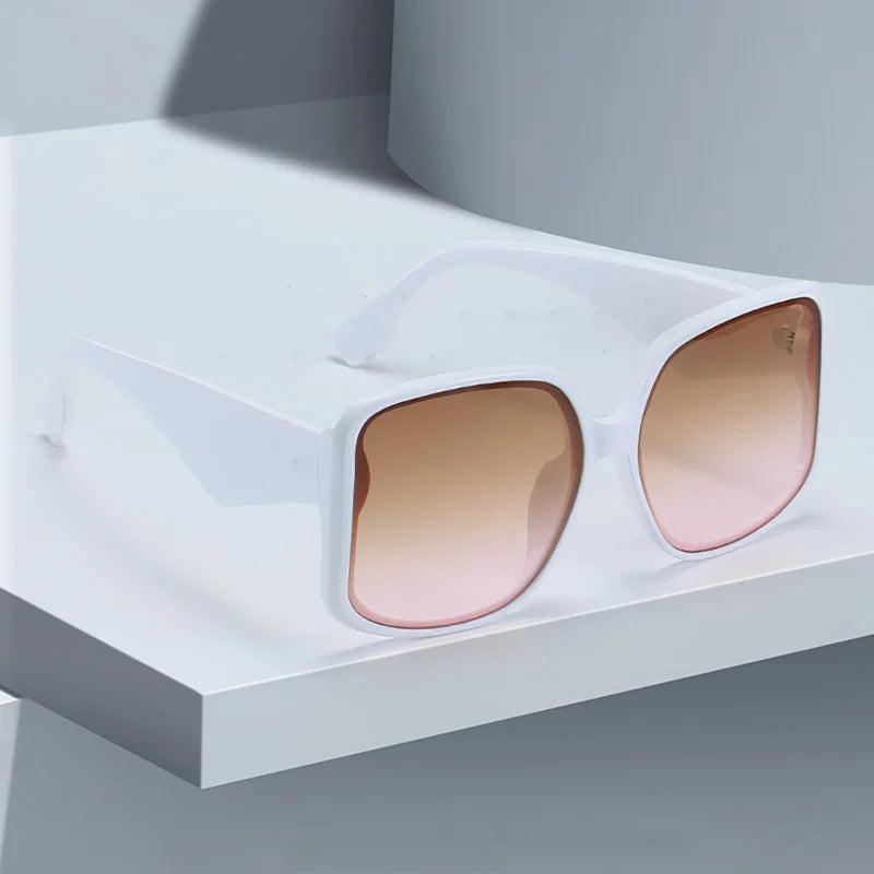 2025 New In Sunglasses for Women – Unique Double Frame Design Oversized Sunglasses with Gradient Lenses | UV400