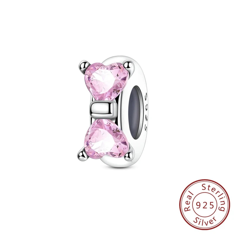 MULA 925 Sterling Silver Bow Charm | Fits Original Snake Chain Bracelet DIY Women’s Fine Jewelry Gift