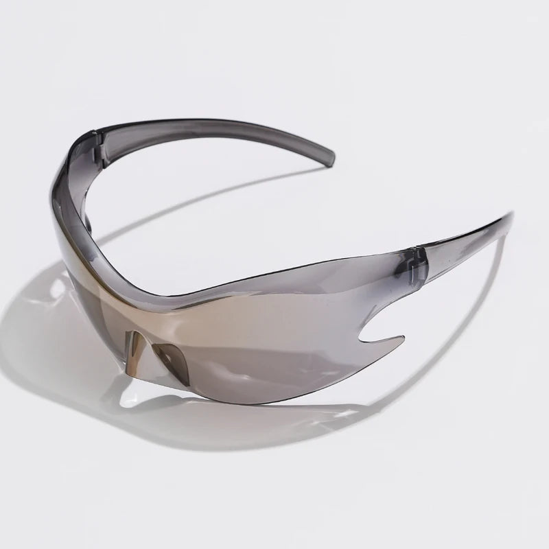 Men Brand Sports Punk Y2K Sunglasses – Women Unique One-Piece Goggle Sun Glasses | Cycling Hip Hop Shades UV400