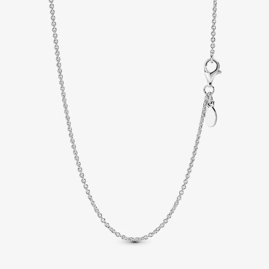 925 Silver Shining Round Double Ring & Heart-Shaped Cuban Tennis Necklace – DIY Charm Jewelry for Women