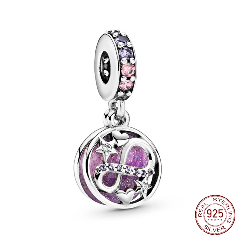 925 Sterling Silver Safety Chain Charms for Pandora Bracelets Women Jewelry