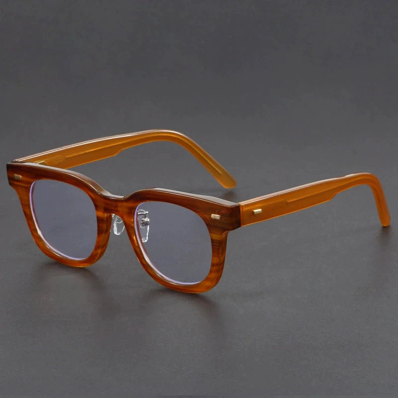 Retro Personalized Thick Acetate Round Reading Glasses – Men Women Optical Prescription Custom Presbyopia Eyeglasses