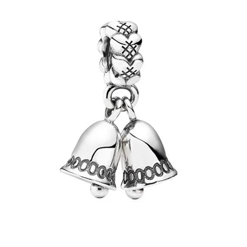 925 Sterling Silver Santa Claus Christmas Tree Elk Socks Charm | Fits Original Pandora Bracelet | DIY Lady Girl Jewelry