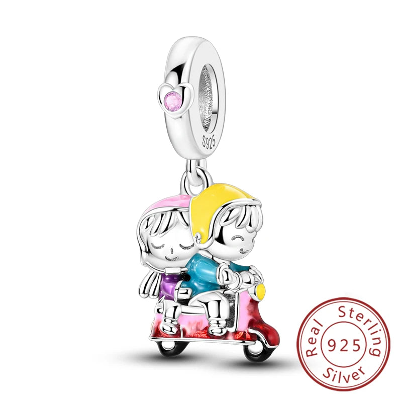 Original 925 Sterling Silver Paris Tower & Travel Charms – DIY Bracelet & Pendant Jewelry