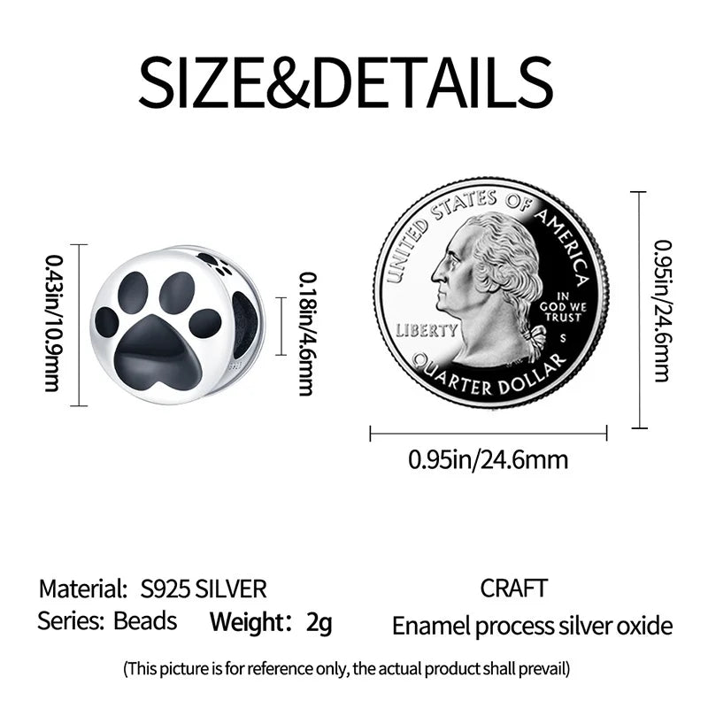 Cute Pet Kitten Puppy Sheep Charms | Fit 925 Original Pandora Bracelets | Colorful Zircon Beads DIY Jewelry Gift