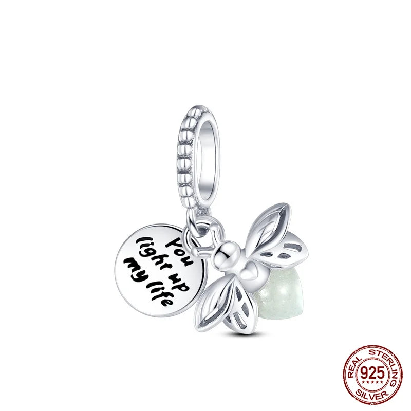 Blue Ocean Series 925 Sterling Silver Turtle Crab Mermaid Charms for 3mm Bracelet