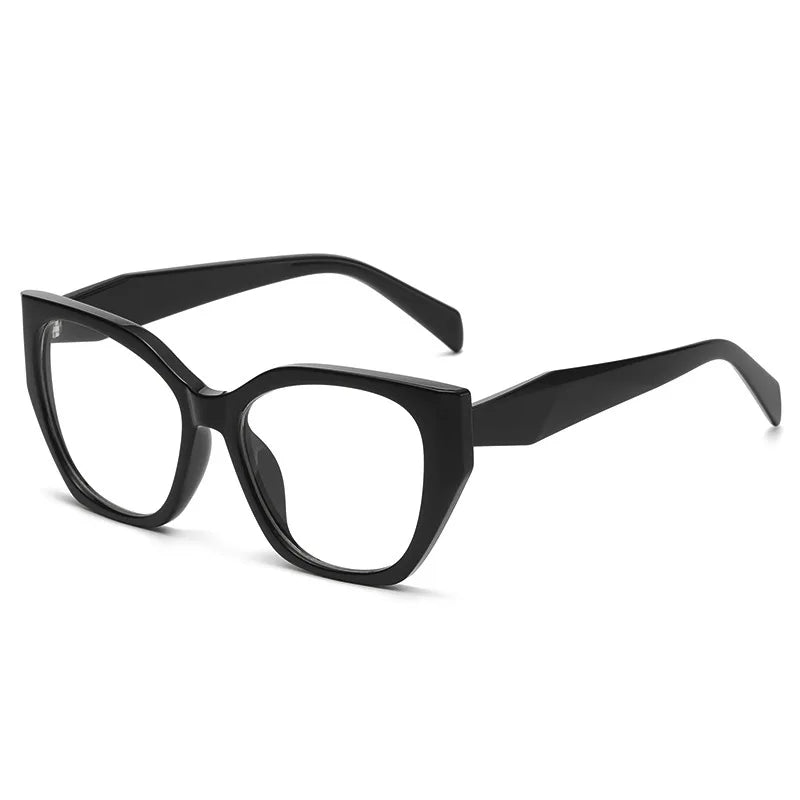 Luxury Cat Eye Myopia Glasses 👓 Tortoiseshell Oversize Anti-Blue Light