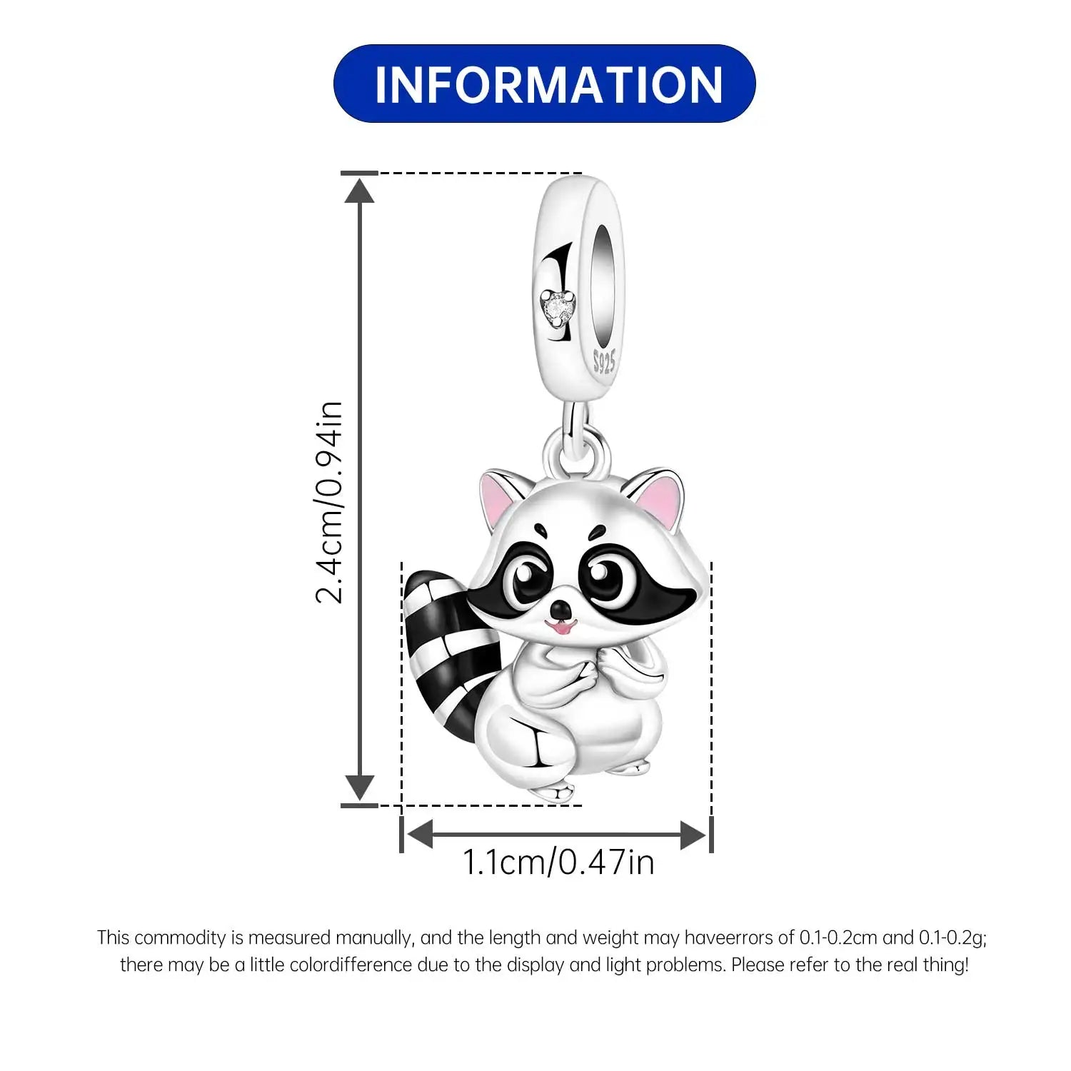 PANPOKI 925 Sterling Silver Cute Mouse Eating Cheese Charm Pendant | Original Bracelet DIY Jewelry Gift for Women