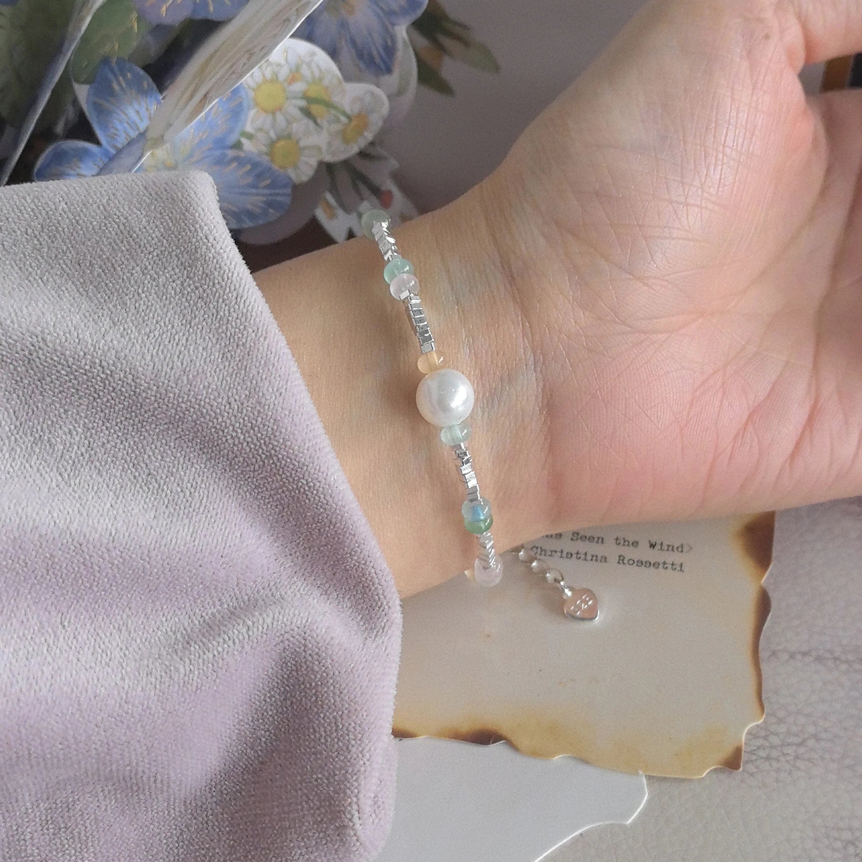 925 Sterling Silver Green Leaf Bracelet | Elegant Nature-Inspired Bangle for Women Girls Fashion Jewelry Gift